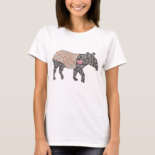 T-Shirt Malais Coloré à Points (Devant)