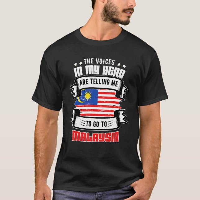 T-shirt Malaisie Dans Ma Tête (Devant)