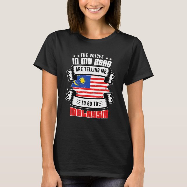 T-shirt Malaisie Dans Ma Tête (Devant)