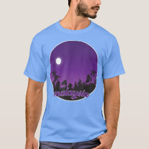 T-shirt malaisie La nuit avec Palms