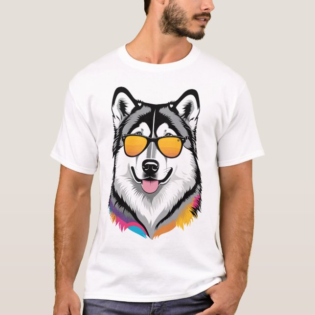 T-shirt Malamute d'Alaska (Devant)