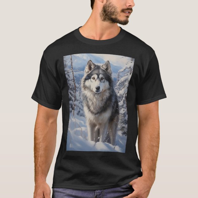 T-shirt Malamute d'Alaska (Devant)