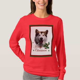 T-shirt Malamute de Noël en Alaska Joyeux