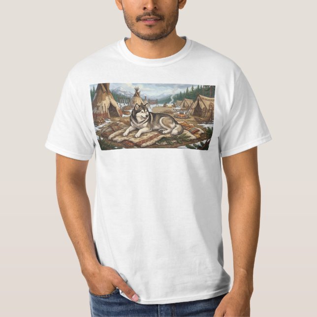 T-shirt Malamute indigène (Devant)