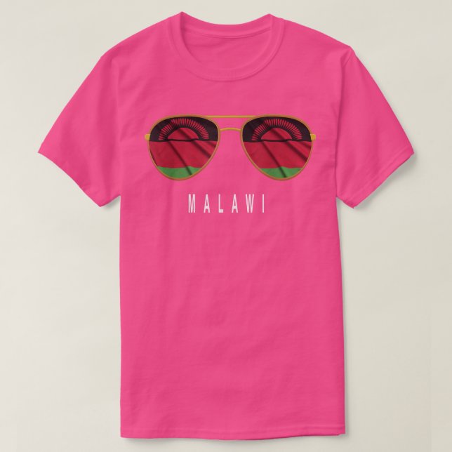 T-shirt Malawi Drapeau Malawian Malawi Pride lunettes de s (Design devant)