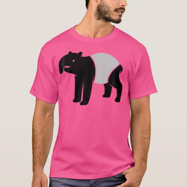 T-shirt Malayan Tapir Graphic Whimsical Outdoor Camping Co (Devant)