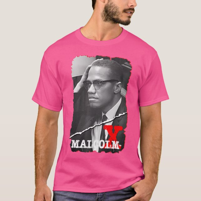T-shirt Malcolm X_001 (Devant)