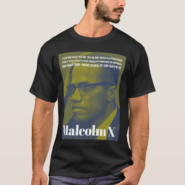 T-shirt Malcolm X - Patriotisme (Devant)