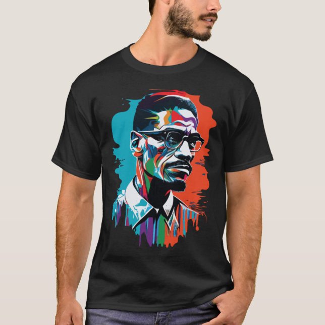 T-shirt Malcom X (Devant)