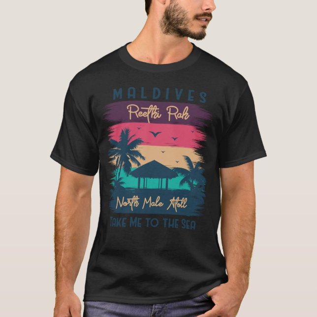 T-shirt Maldives Beach Paradise (Devant)