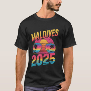 T-shirt Maldives charmants souvenirs de vacances à la plag