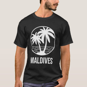 T-shirt Maldives Vacances Palm Tree Océan Vacances été