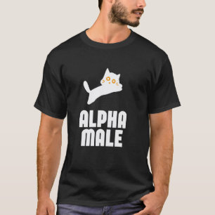 T-shirt Mâle Alpha drôle Mème de Chat Mignon Amoureux des