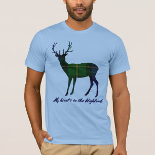 T-shirt Mâle de GordonTartan de clan de citation de Rober