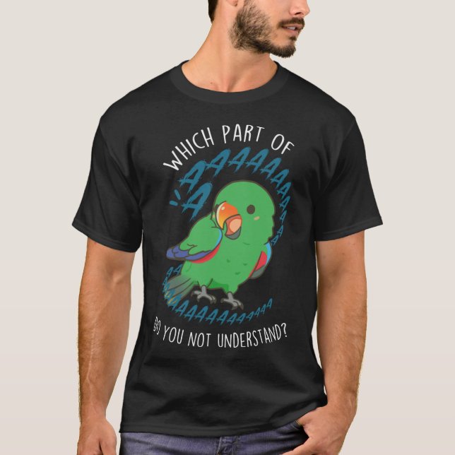 T-shirt Male Eclectus Parrot Aaaa girl (Devant)