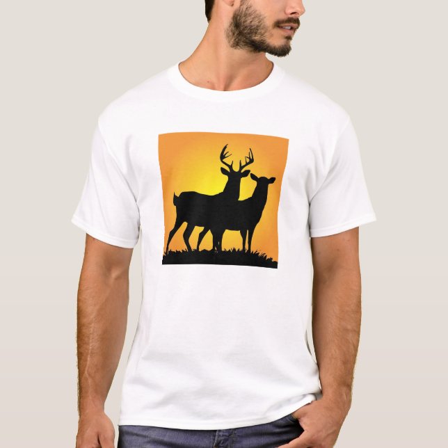 T-shirt Mâle et daine (Devant)