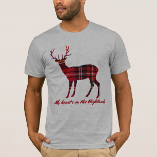 T-shirt Mâle royal de tartan de Stewart de citation de