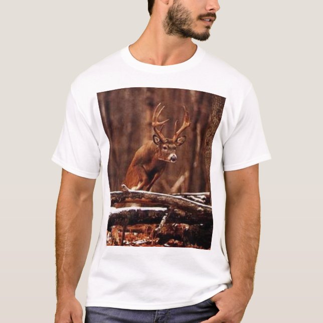 T-shirt Mâle sautant de Whitetail (Devant)