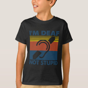 T-shirt Malentendant Langue des Signes Asl Je suis Sourde
