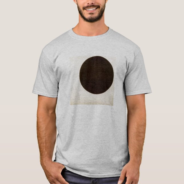 T-shirt Malevich, cercle noir (Devant)