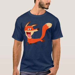 T-shirt malfaisant mignon de Fox de bande dessinée