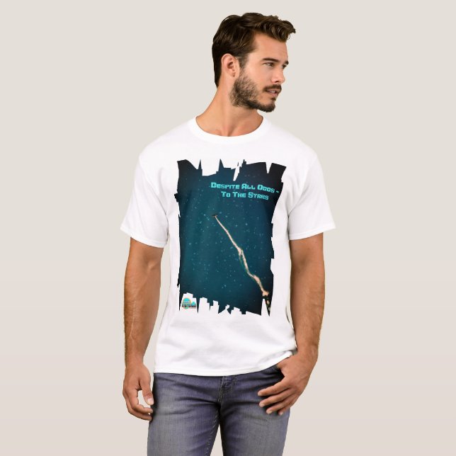 T-shirt Malgré toutes les chances - Aux étoiles (Devant entier)