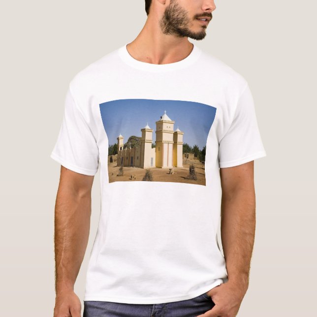 T-shirt Mali, Bamako. Mosquée, route de Bamako-Djenne (Devant)