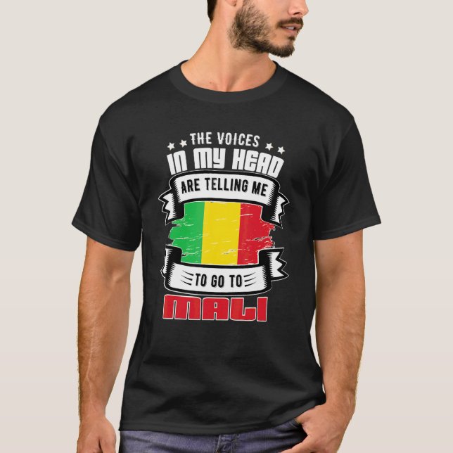 T-shirt Mali Dans Ma Tête (Devant)