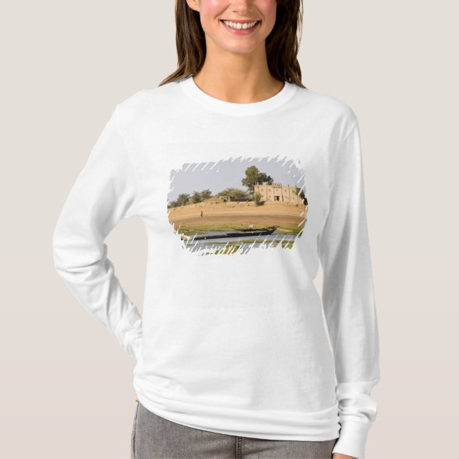 T-shirt Mali, Djenne. Rivière Bani près de Djenne (Devant)