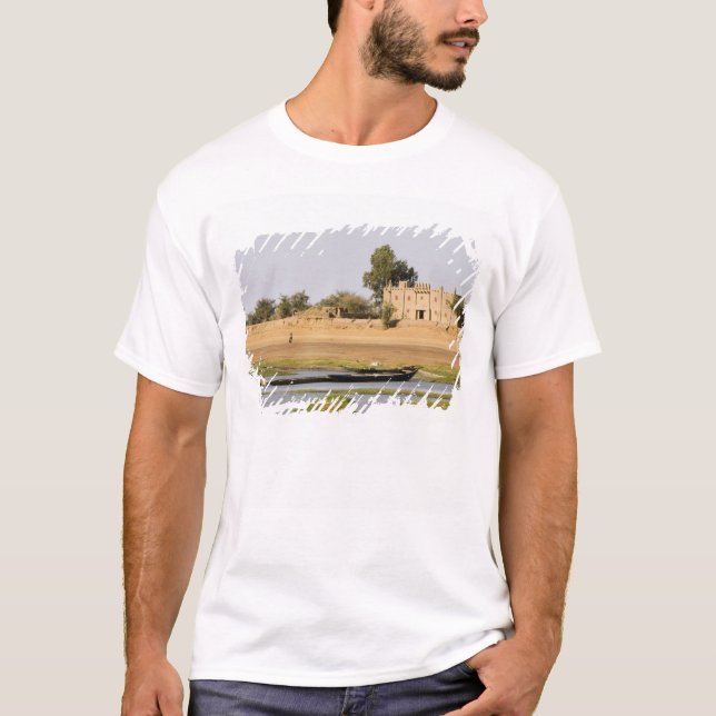 T-shirt Mali, Djenne. Rivière Bani près de Djenne (Devant)