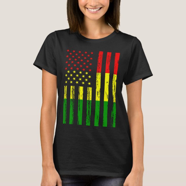 T-shirt Mali Drapeau Amérique US C'est dans mon ADN pour l (Devant)