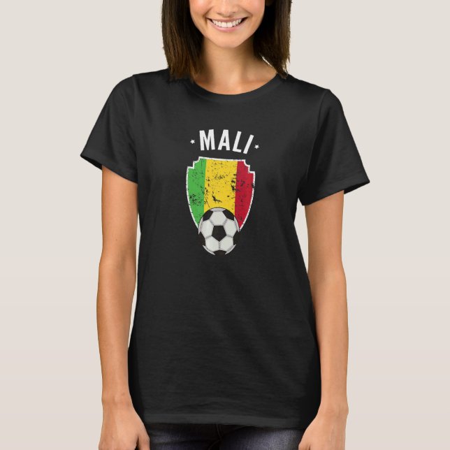 T-shirt Mali Football Mali Drapeau Football Malien Pride R (Devant)