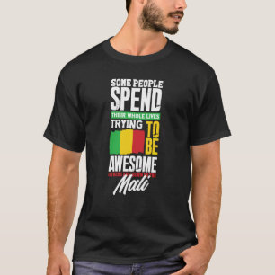T-shirt Mali Mali Mali Mali Mali Drapeau