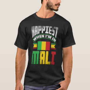 T-shirt Mali Mali Mali Mali Mali : Un Drapeau Qui Se Dérou
