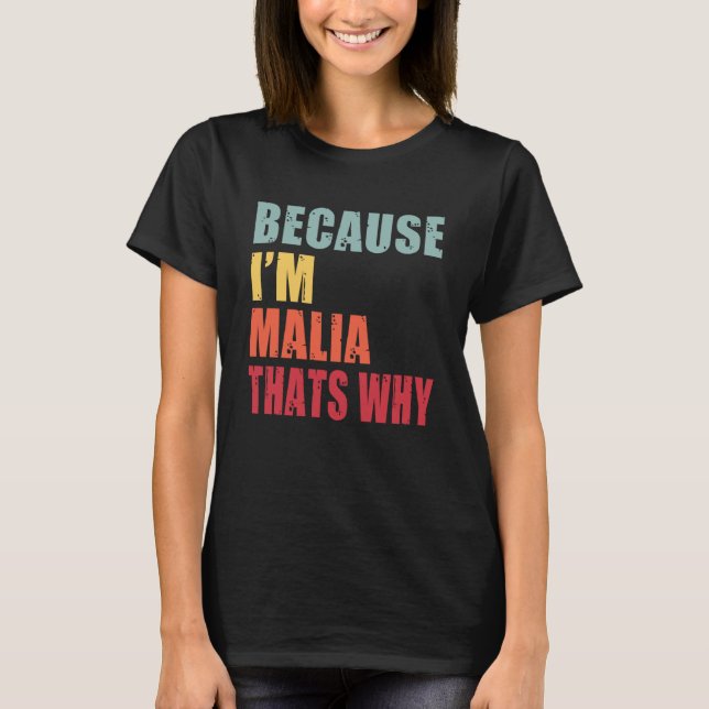 T-shirt Malia Je suis tout le monde parle de Malia (Devant)