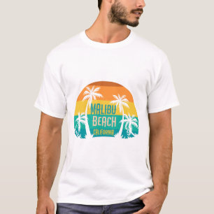 T-shirt Malibu Beach Retro
