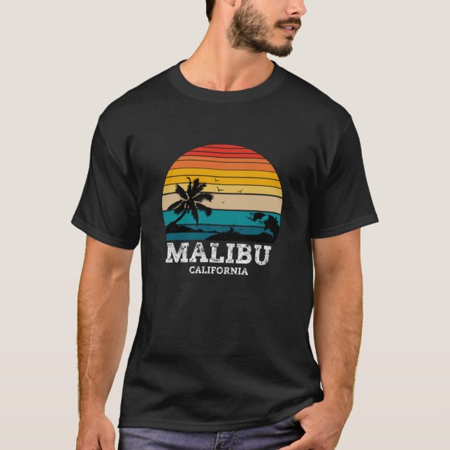 T-SHIRT MALIBU CALIFORNIE (Devant)