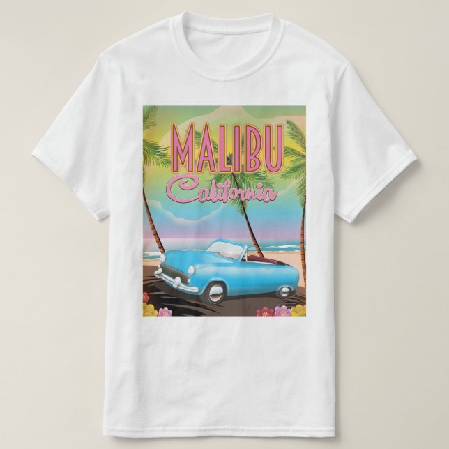 T-shirt Malibu Californie (Design devant)