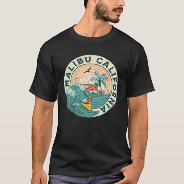 T-shirt Malibu Californie (Devant)
