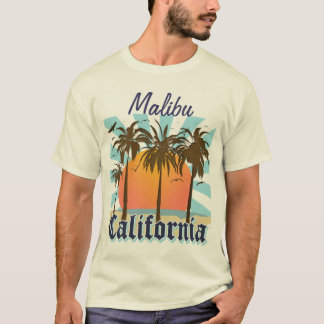 T-shirt Malibu la Californie