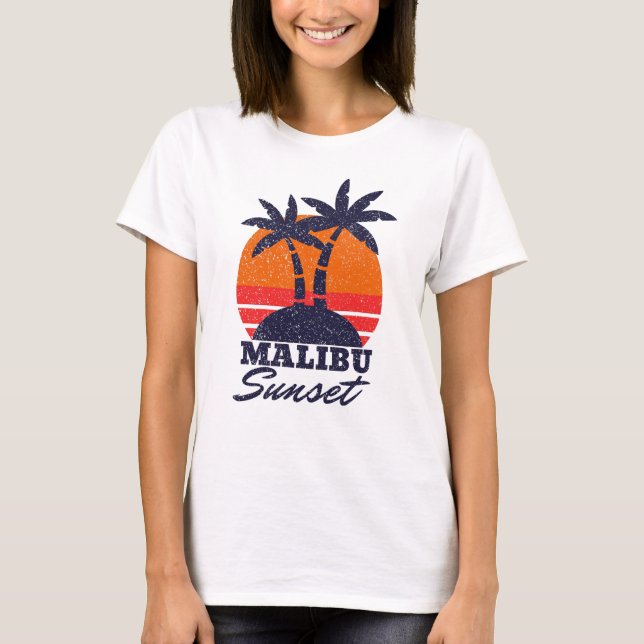 T-shirt Malibu Summer (Devant)