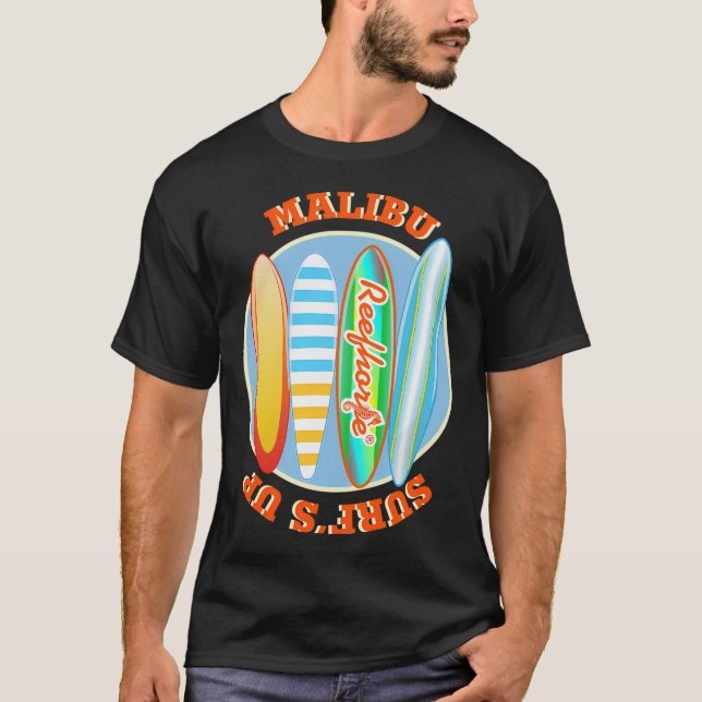 T-shirt Malibu Surf's Up (Devant)