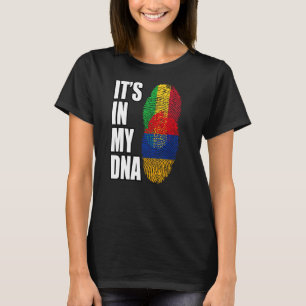 T-shirt Malien Et Arménien Mélangent Le Drapeau Du Patrimo