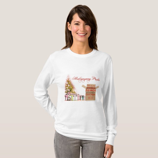 T-shirt Maligayang Pasko signifie le Joyeux Noël (Devant entier)