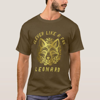 T-shirt Malin comme un Renard - Nom du destinataire