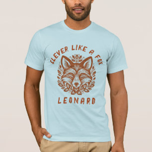 T-shirt Malin comme un Renard - Votre Texte
