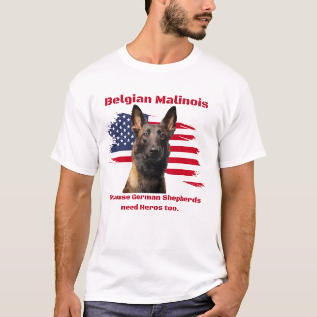 T-shirt Malinois belge (Devant)