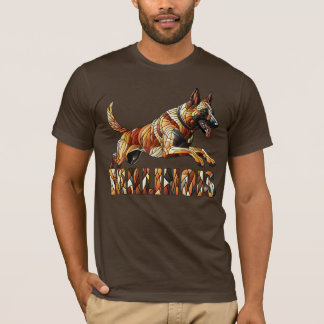 T-shirt Malinois belge - Art Mosaïque