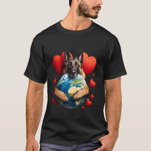 T-shirt Malinois Belge Jour de la Terre Câlin Amour Propri
