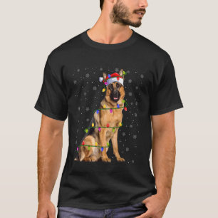 T-shirt Malinois Berger Belge Noël Chien de Compagnie Chie